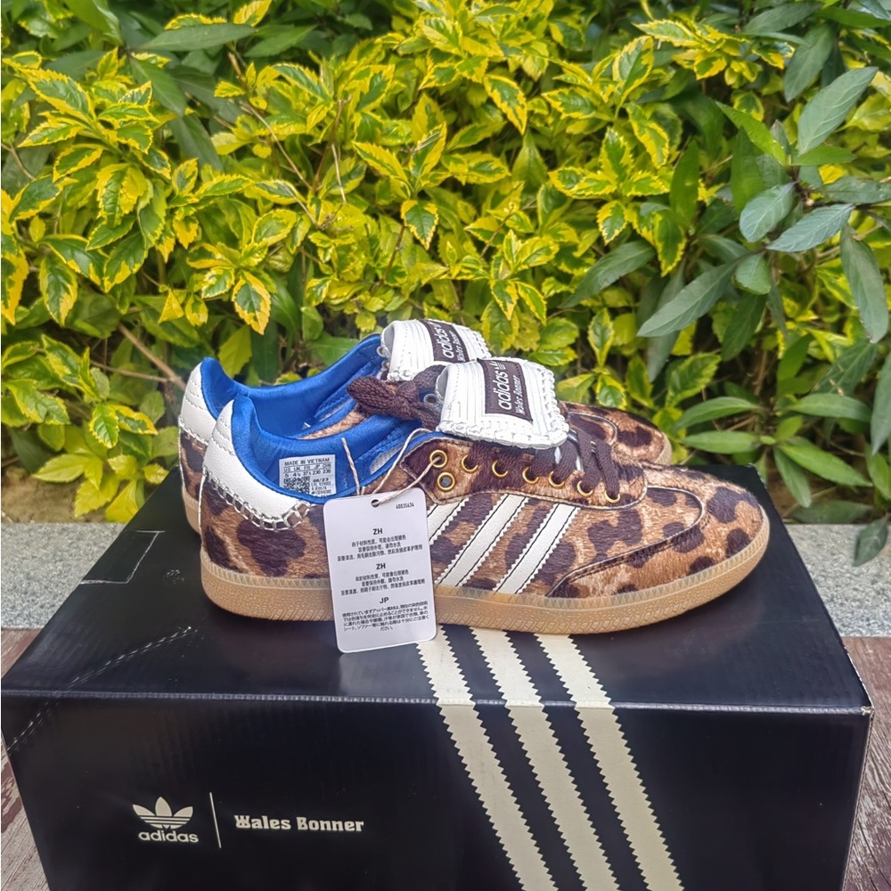 Adidas Wales Bonner Samba Leopard Print Sneakers - Picture 6 of 9